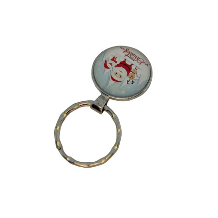 keychain silverplated marry christmas1